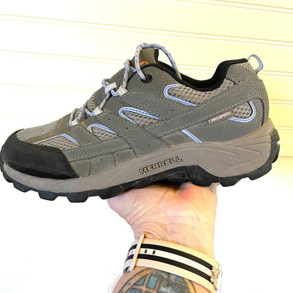 Merrell Moab II Low Lace Waterproof Hiking Shoes Unisex M=6 W=8 - Picture 6 of 13